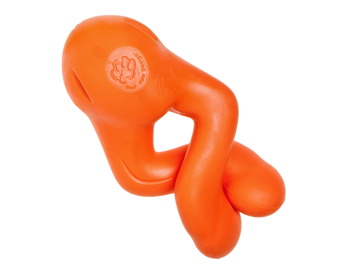 West Paw Toppl Zogo Flex Toy Orange Large